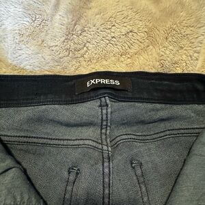 Express Blue Jeggings with Sleek Denim Finish